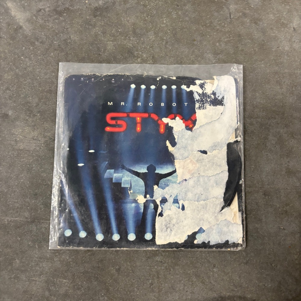 Styx Mr. Robot Snowblind 7" Vinyl Single 45 RPM A&M Records AM-2525 1983 Rock